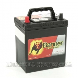 Аккумулятор BANNER Power Bull 40 а/ч P4027 ASIA тонкие клеммы пуск.ток 300A