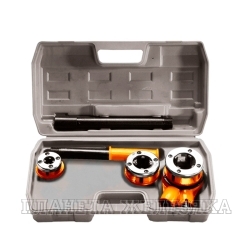Набор клуппов 6 пр для конич.резьб R (BSPT) 1/2"-3/4"-1" кейс SPARTA