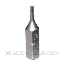 Бита TORX Т06H L=25мм 1/4" с отверстием FORCE