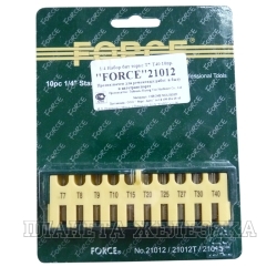 Набор бит 10 пр.TORX T7-T40 1/4" FORCE