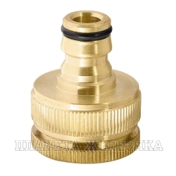 Адаптер садовый с внутренней резьбой 3/4"-1" латунный PALISAD