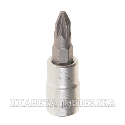 Головка-бита крестовая PZ2 1/4" L=32 мм ROCKFORCE