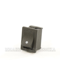 Выключатель клавишный 250V 6А-ON черный без/фикс.mini REXANT