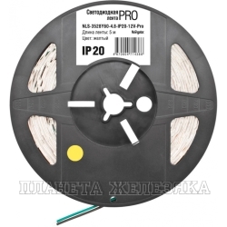 Лента светодиодная 12Vx24W NAVIGATOR Yellow,3528,60LED/м 5метров IP20