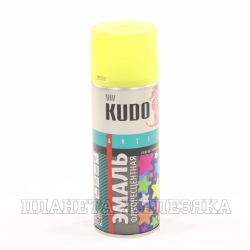 Краска флуоресцентная KUDO лимонно-желтая 520мл аэрозоль