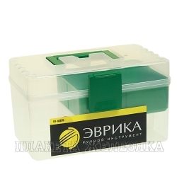 Ящик для инструментов 280х165х163мм прозрачный пластиковый ЭВРИКА