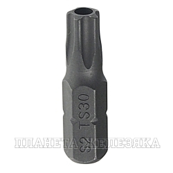 Бита TORX PLUS TS30H (IPR30) L=25мм 1/4" 5 лучей с отверстием JTC