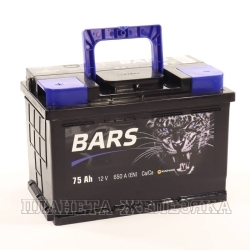 Аккумулятор BARS 75 а/ч пуск.ток 650A