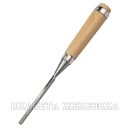 Стамеска-долото 6мм деревянная ручка из бука Классик ЗУБР