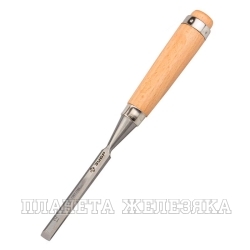 Стамеска-долото 12мм деревянная ручка из бука Классик ЗУБР