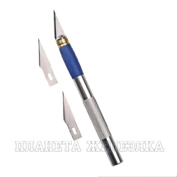 Нож технический для дизайнерских работ с лезвием 4мм блистер TOPEX