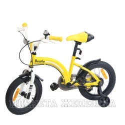 Велосипед 14" 1-ск. 3-4 года желтый Beatle STITCH