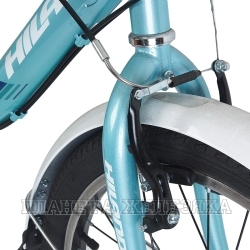Велосипед 20" HILAND 6-ск. складной голубой
