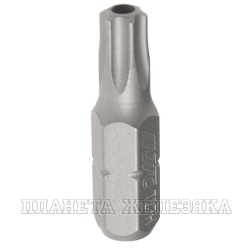 Бита TORX Т27H L=25мм 1/4" с отверстием JTC