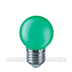 Лампа 220V NAVIGATOR 1W E27 светодиодная GREEN