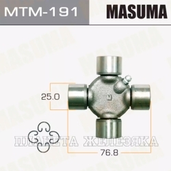 Крестовина 25x76,8 MITSUBISHI Delica,L200 вала карданного MASUMA