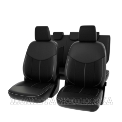 Чехлы автомобильные Nissan Sentra VII 2012-2019 г.черный экокожа