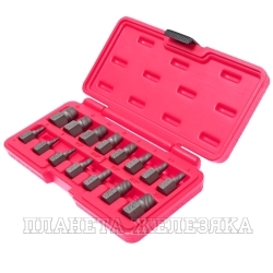 Набор экстракторов 15 пр.1/8"-1/2" 3-14мм JTC