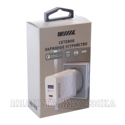 Устройство зарядное для мобильных устройств UNN-4-2-03-QCPD, 2 USB, белый, коробка