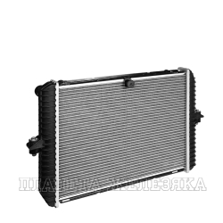 Радиатор охлаждения ГАЗ-3302 Газель алюминиевый 2-х рядный С/О PEKAR