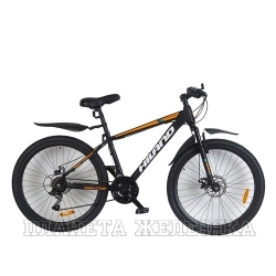 Велосипед 26" HILAND Classic D 21-ск. черный/оранжевый