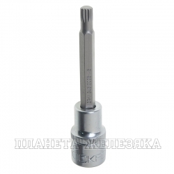 Головка-бита Spline M08 1/2" L=100 мм ROCKFORCE