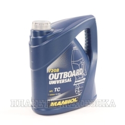 Масло для лодочных моторов 2-тактное MANNOL OUTBOARD UNIVERSAL 4л мин.