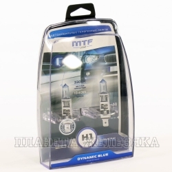 Автолампа 12V H1 55W P14.5s MTF Light DYNAMIC BLUE к-т