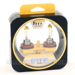Автолампа 12V H11 55W PGJ19-2 MTF Light AURUM к-т