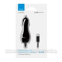Устройство зарядное для мобильных устройств Deppa USB Type-C 2.1A черный