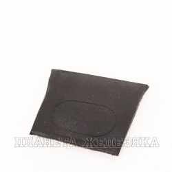 Ножка приборная 10.5х6.0х1.2мм прямоугольная самоклеящаяся черная резина