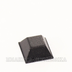 Ножка приборная 12.7х7.0х6.0мм пирамида усеченная самоклеящаяся черная резина
