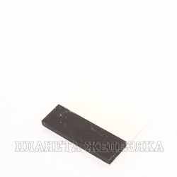 Ножка приборная 25.0х8.0х2.0мм прямоугольная самоклеящаяся черная резина
