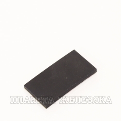 Ножка приборная 32.0х17.0х2.5мм прямоугольная самоклеящаяся черная резина