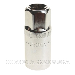 Головка свечная 21 мм 1/2" 6-гр.с резиновой вставкой ЭВРИКА