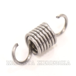 Пружина растяжения обычная петля 1x7x25x16 пружинная сталь EN 10270-1-SH STAMO
