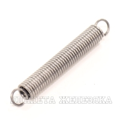 Пружина растяжения обычная петля 1x7x49x40 пружинная сталь EN 10270-1-SH STAMO