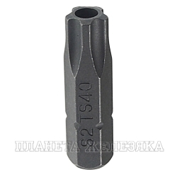 Бита TORX PLUS TS40H (IPR40) L=25мм 1/4" 5 лучей с отверстием JTC