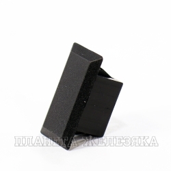 Заглушка приборная 21.8х11.8х10.5х1.5мм прямоугольная пластик черная