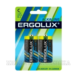 Батарейка LR14 ERGOLUX ALKALINE 2шт
