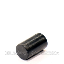 Колпачок кнопки 6.0х10.0/2.0х3.0мм круглый пластик черный