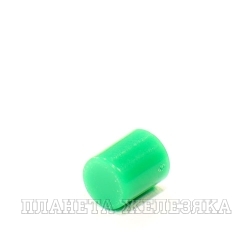 Колпачок кнопки 5.8х7.0/2.0х3.0мм круглый пластик зеленый