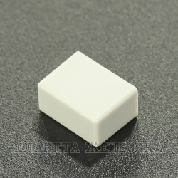 Колпачок кнопки 15.0х7.4х11.0/3.2х3.2мм прямоугольный пластик серый