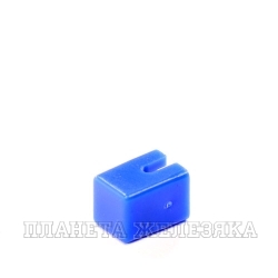 Колпачок кнопки 4.0х4.0х5.5мм квадратный пластик синий