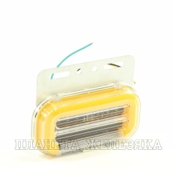 Фонарь габаритный оранжевый 12V с подсветкой колеса с кронштейном ТЕХАВТОСВЕТ