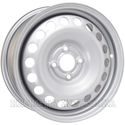 Диск колесный 15 штампованный TREBL X40915 P Renault Logan NEW Silver