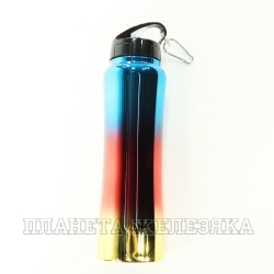 Термос-бутылка STAINLESS 0,75л син-красн-желт