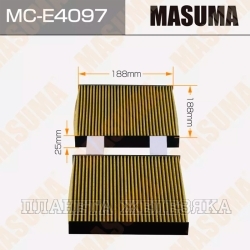 Фильтр салонный BMW X3 (10-),X4 (14-) (к-т 2шт) угольный MASUMA