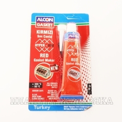 Герметик силиконовый высокотемпературный красный 90мл ALCON