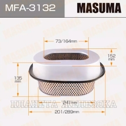 Фильтр воздушный (элемент) MITSUBISHI L400 2.5D 96- MASUMA